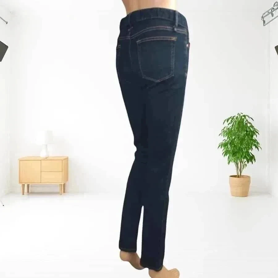 Jean GAP coupe straight fit - taille basse - stretch - neuf - bleu marine – photo 3